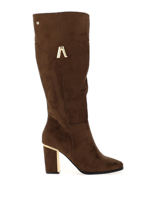 Zanni & Co Millias Knee High Boots, Khaki Green