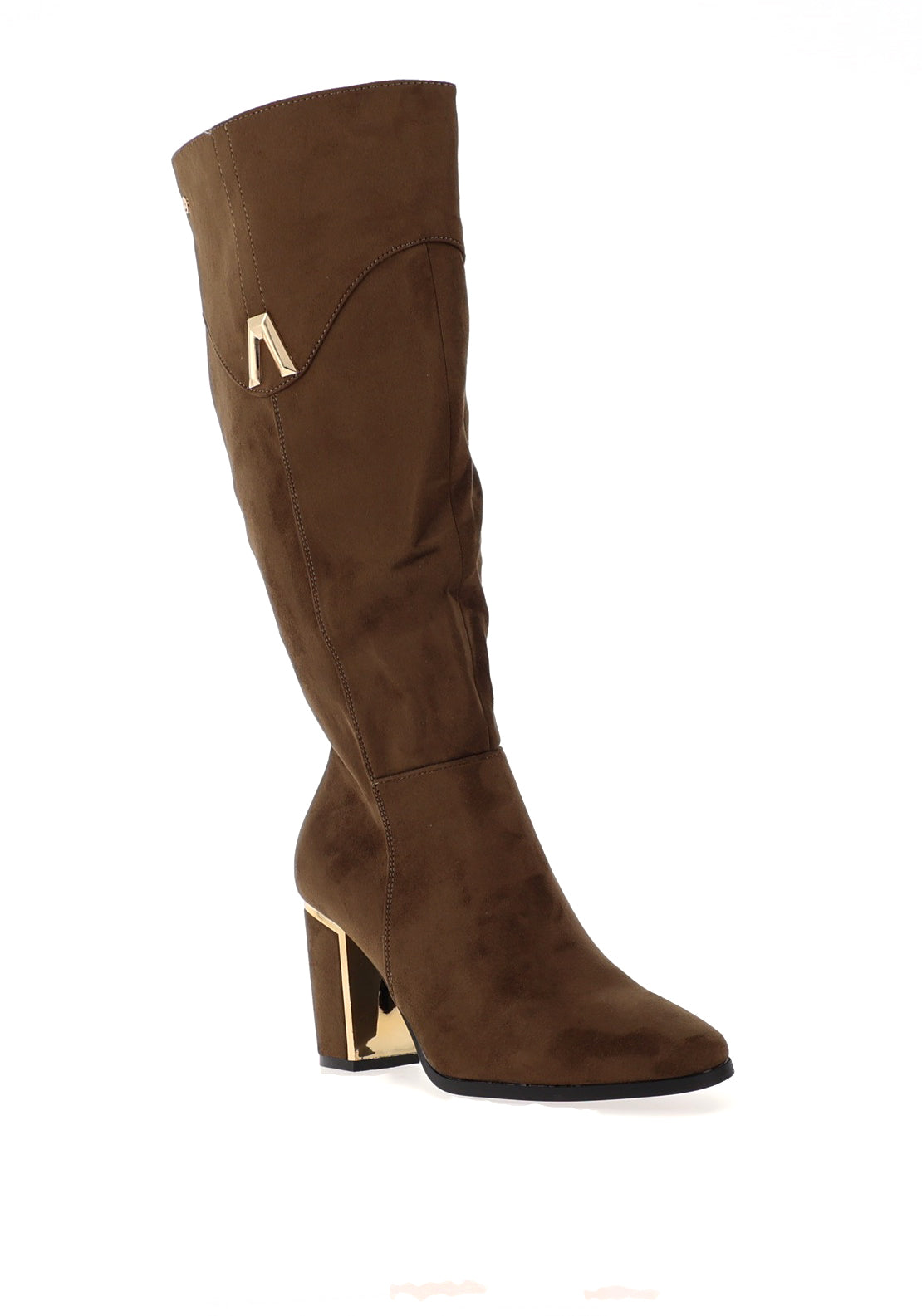 Zanni & Co Millias Knee High Boots, Khaki Green