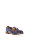 Zanni & Co. Alexandria Tweed Effect Loafers, Denim