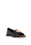 Zanni & Co. Disc Detail Open Toe Pumps, Black