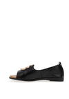 Zanni & Co. Disc Detail Open Toe Pumps, Black