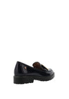 Zanni & Co Avray Gold Buckle Detail Loafers, Navy