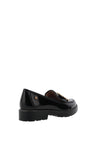 Zanni & Co Avray Gold Buckle Detail Loafers, Black