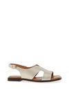 Zanni & Co. Cross Detail Sling Back Sandals, Gold