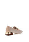 Zanni & Co. Laocai Pipe Block Heel Loafers, Chiffon Spark