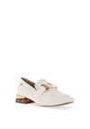 Zanni & Co. Laocai Block Heel Loafers, Crystal White