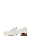 Zanni & Co. Laocai Block Heel Loafers, Crystal White