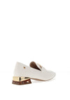 Zanni & Co. Laocai Block Heel Loafers, Crystal White