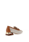 Zanni & Co. Laocai Pipe Block Heel Loafers, Driftwood