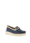 Zanni & Co. Pakundia Colour Block Loafers, Cobalt