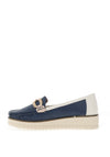 Zanni & Co. Pakundia Colour Block Loafers, Cobalt