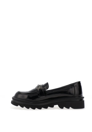 Zanni & Co Shiraoi Embellished Loafers, Black