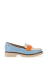 Zanni & Co. Veasna Colour Block Loafers, Aqua Mix
