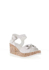 Zanni & Co. Yugawa One Diamante Wedge Sandals, Crystal White