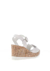 Zanni & Co. Yugawa One Diamante Wedge Sandals, Crystal White