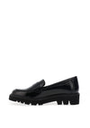 Zanni & Co Tayibe Patent Loafers, Black Ink