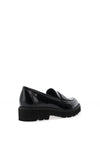 Zanni & Co Tayibe Patent Loafers, Black Ink