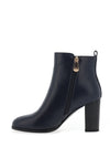 Zanni & Co Tira Faux Zip Heeled Boots, Cobalt