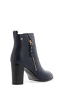 Zanni & Co Tira Faux Zip Heeled Boots, Cobalt