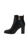Zanni & Co Tira Faux Zip Heeled Boots, Ink