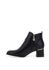 Zanni & Co. Qadisia One Heeled Ankle Boots, Navy