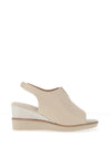 Zanni & Co. Mirfa Wedge Sandals, Nude