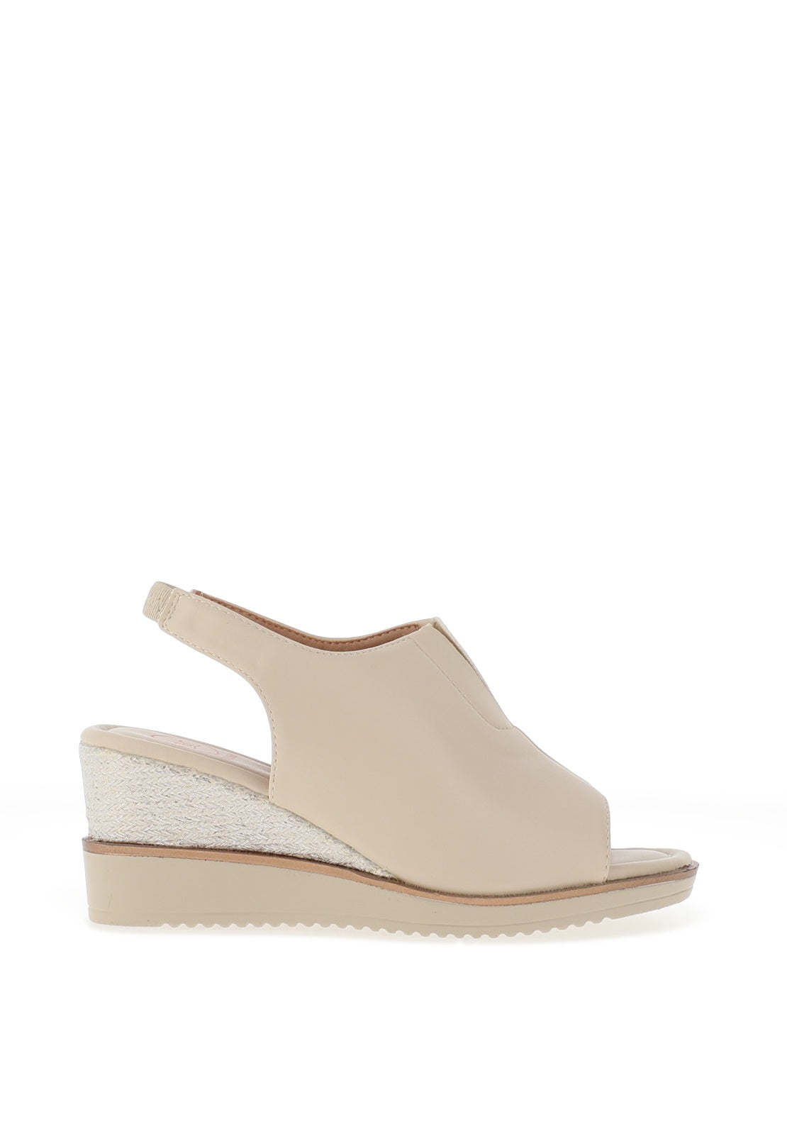 Zanni & Co. Mirfa Wedge Sandals, Nude
