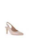 Zany Shimmer Sling Back Court Shoes, Blush