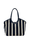 Zen Collection Woven Stripe Shopper Bag, Navy