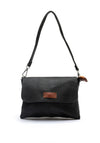 Zen Collection Pebbled Mini Crossbody Bag, Black
