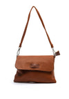 Zen Collection Pebbled Mini Crossbody Bag, Warm Brown