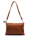 Zen Collection Pebbled Mini Crossbody Bag, Warm Brown