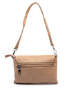 Zen Collection Pebbled Mini Crossbody Bag, Nude