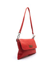 Zen Collection Pebbled Mini Crossbody Bag, Red