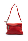 Zen Collection Pebbled Mini Crossbody Bag, Red