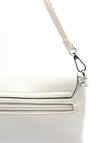 Zen Collection Pebbled Mini Crossbody Bag, White