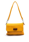 Zen Collection Pebbled Mini Crossbody Bag, Yellow
