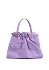 Zen Collection Gathered Medium Grab Bag, Purple