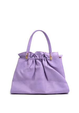 Zen Collection Gathered Medium Grab Bag, Purple