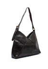 Zen Collection V-Cut Faux Leather Shoulder Bag, Mocha Brown