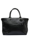 Zen Collection Woven Texture Tote Bag, Black