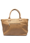 Zen Collection Woven Texture Tote Bag, Beige