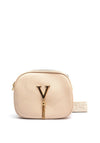Zen Collection Tassel Charm Crossbody Bag, Beige