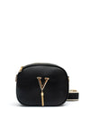 Zen Collection Tassel Charm Crossbody Bag, Black