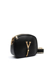 Zen Collection Tassel Charm Crossbody Bag, Black