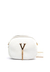 Zen Collection Tassel Charm Crossbody Bag, White