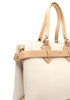 Zen Collection Strap Detail Large Shopper Bag, Beige