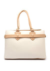 Zen Collection Strap Detail Large Shopper Bag, Beige