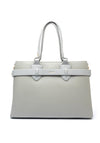 Zen Collection Strap Detail Large Shopper Bag, Grey