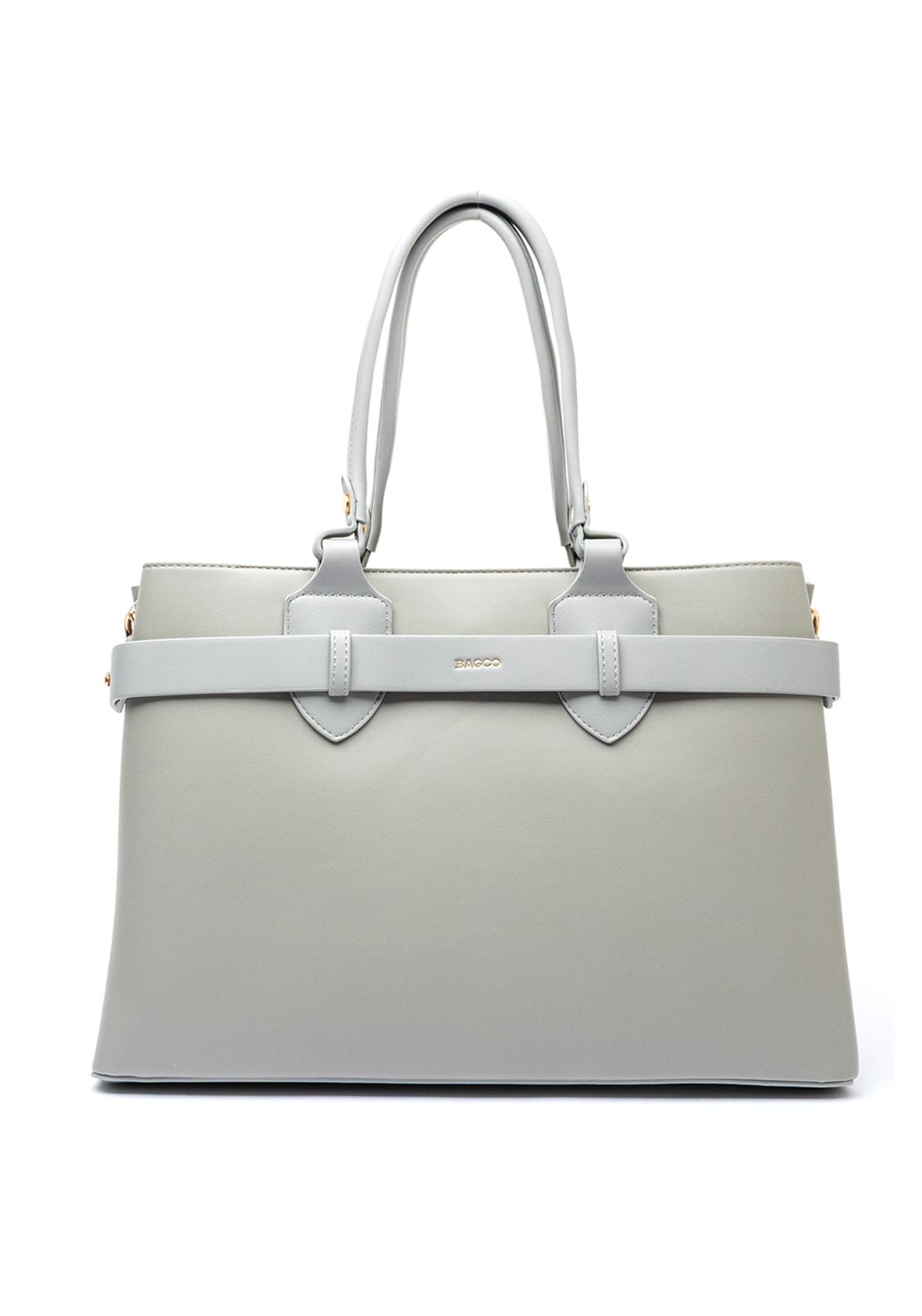 Zen Collection Strap Detail Large Shopper Bag, Grey